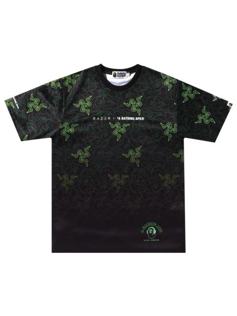 BAPE x Razer Neon Camo Team Tee 'Green'