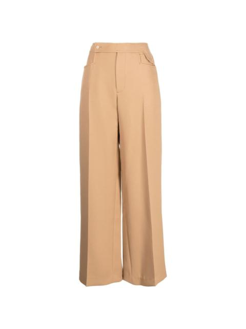LOW CLASSIC pressed-crease straight trousers
