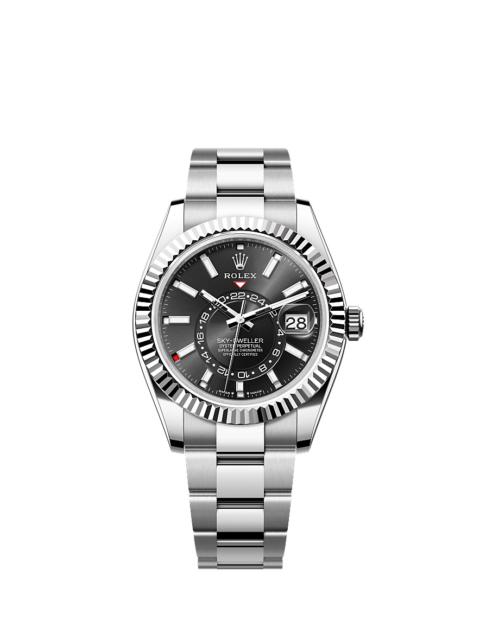 ROLEX Oyster, 42 mm, Oystersteel and white gold