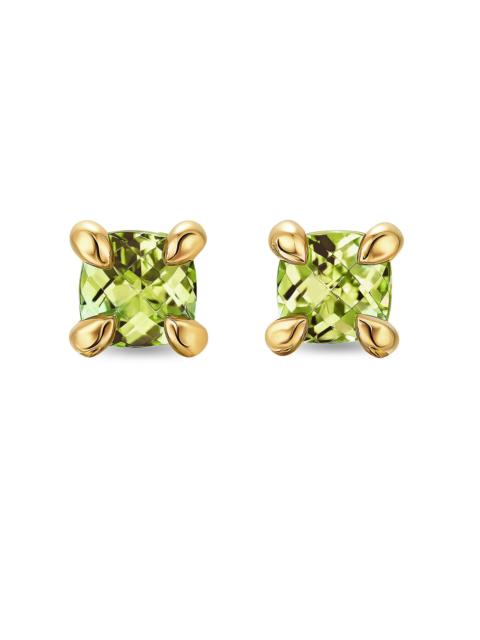 DAVID YURMAN Women's Micro Chatelaine Stud Earrings in 18K Yellow Gold - Peridot