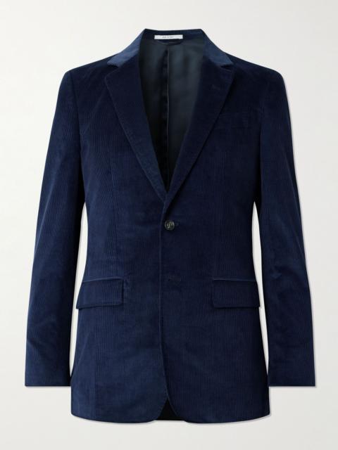 GABRIELA HEARST Irving Slim-Fit Cotton-Corduroy Blazer Blue