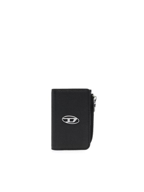 Diesel logo-plaque leather wallet