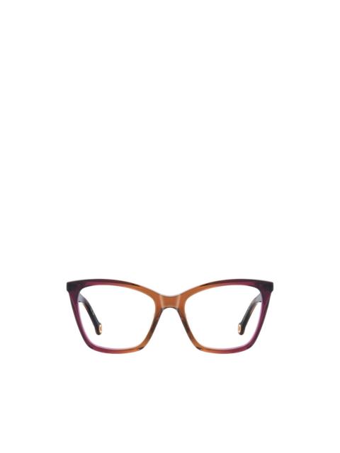 CAROLINA HERRERA tortoiseshell-effect cat-eye glasses