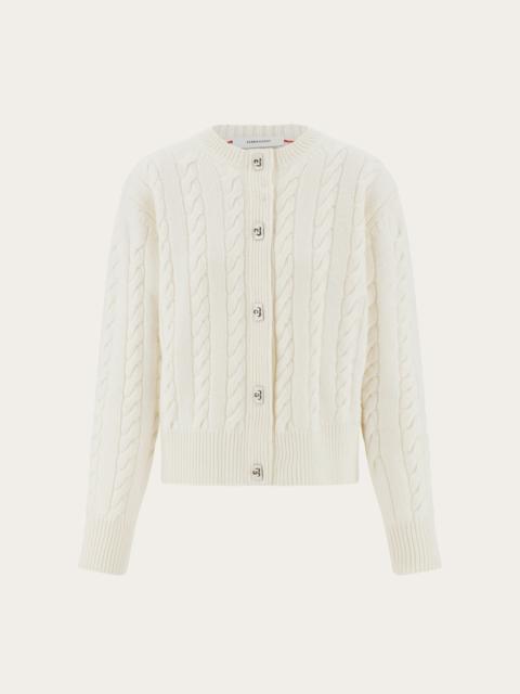 FERRAGAMO Cable knit cardigan