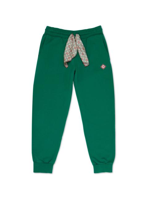 CASABLANCA Green Silk Scarf Sweatpant