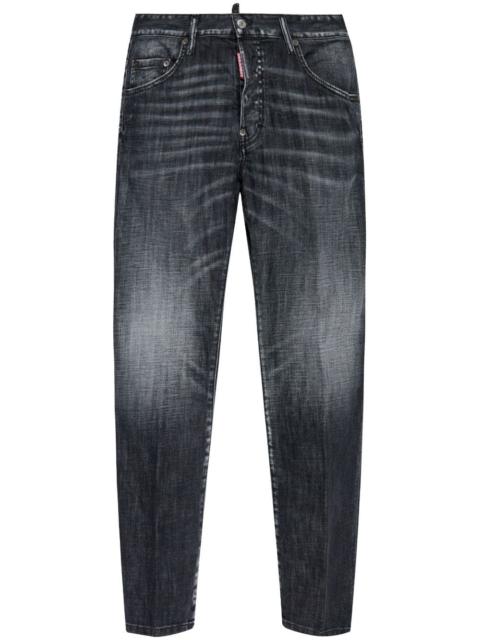 Brushed Steel Wash Tidy Biker jeans