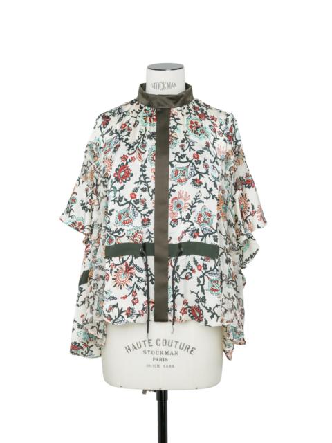 sacai Floral Print Blouse