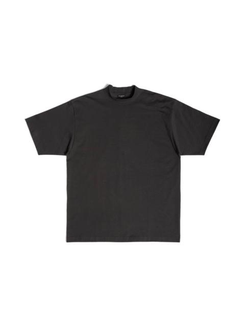 BALENCIAGA Bb Paris Strass T-shirt Medium Fit in Black Faded