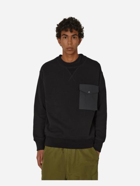 Pocket Crewneck Sweatshirt Black