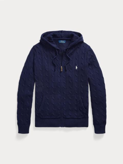 Polo Ralph Lauren Cable-Knit Cotton Hooded Sweater
