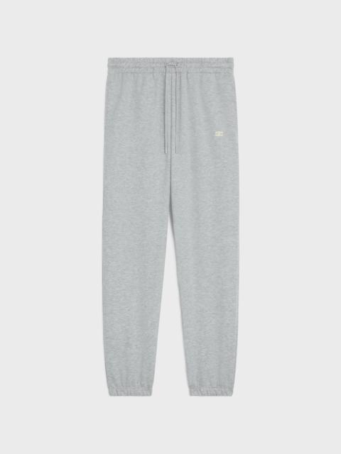 CELINE triomphe track pants in cotton and cashmere