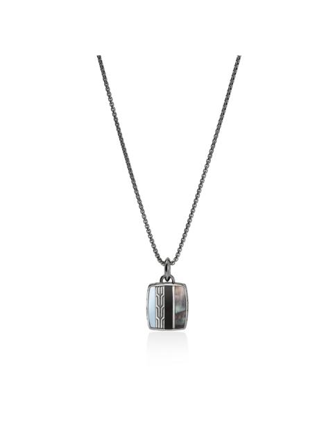 JOHN HARDY Icon 50 Necklace, Dark Silver, Hardstones