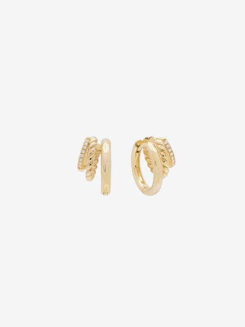 Splendid Shashi Charlee Triple Huggie Earring