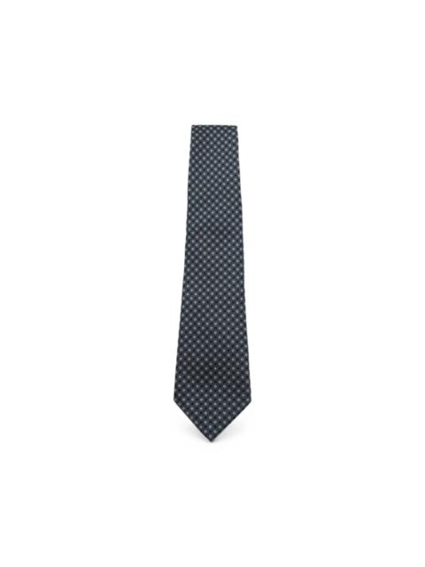 Canali geometric-pattern silk tie