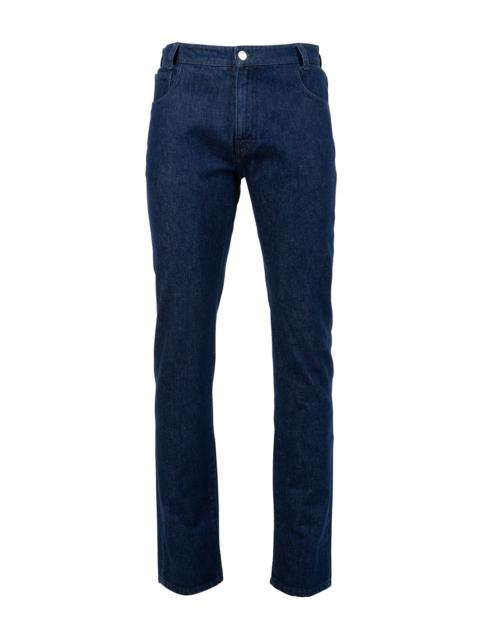 Raf Simons 로고 패치 bootcut 청바지