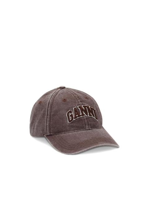 GANNI logo-detail baseball cap