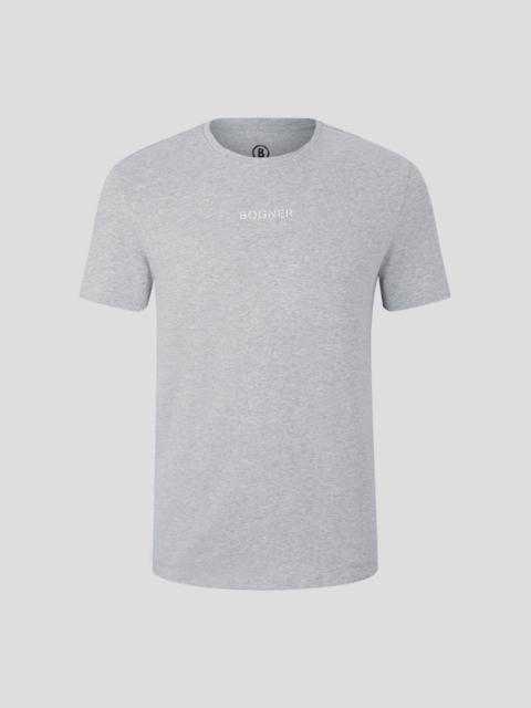 BOGNER ROC T-SHIRT IN LIGHT GRAY MELANGE