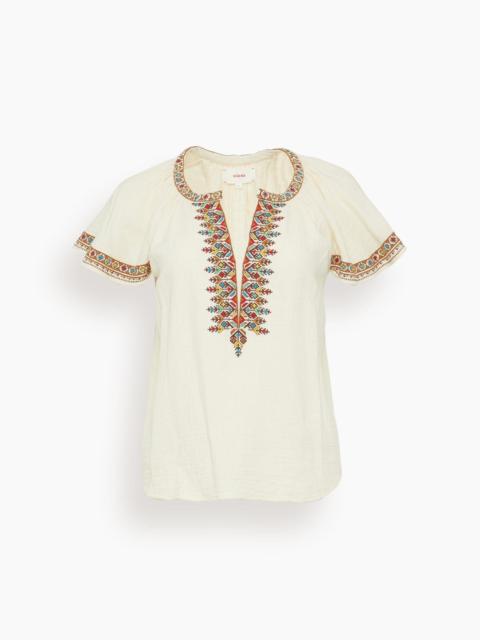 XÍRENA Ambry Top in Oysterette