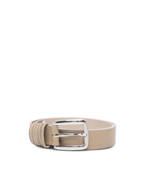 PESERICO textured-leather buckle belt