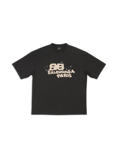 Hand-drawn Bb Icon T-shirt Medium Fit in Black