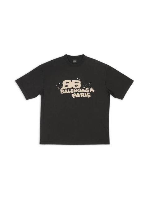 新品★BALENCIAGA■袖ロゴ長袖Ｔシャツ BB Paris Icon BALENCIAGA】BB PARIS ICON ミディアムフィット Tシャツ