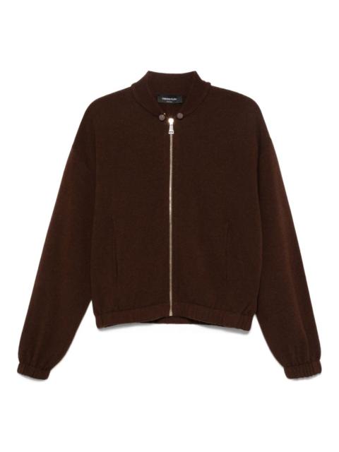 FABIANA FILIPPI zip-front ribbed-knit cardigan