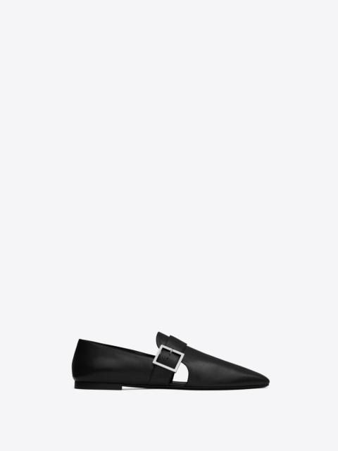 SAINT LAURENT tristan slippers in smooth leather