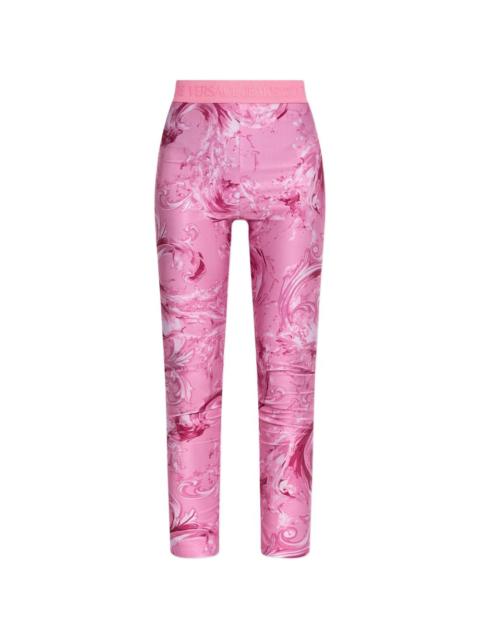 VERSACE JEANS COUTURE baroque-print leggings