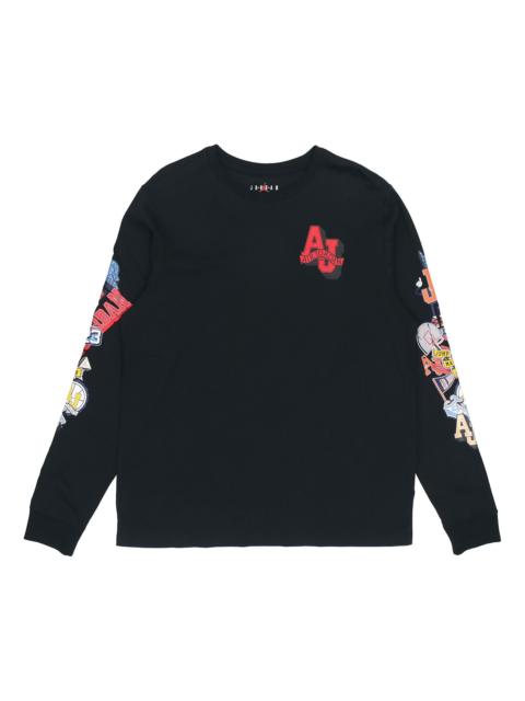Jordan Air Jordan Casual Sports Long Sleeves Round Neck Black CV3408-010