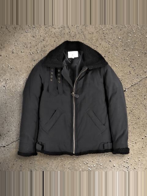 Other Designers AVIREX Type B-3 Flight Bikers Black Rugged Jacket