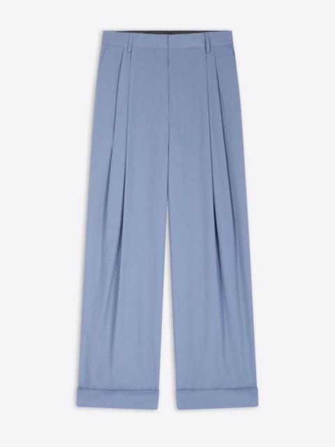 PLEATED COTTON PANTS