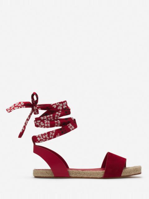 Lanvin DOMRA FLAT SUEDE SANDALS