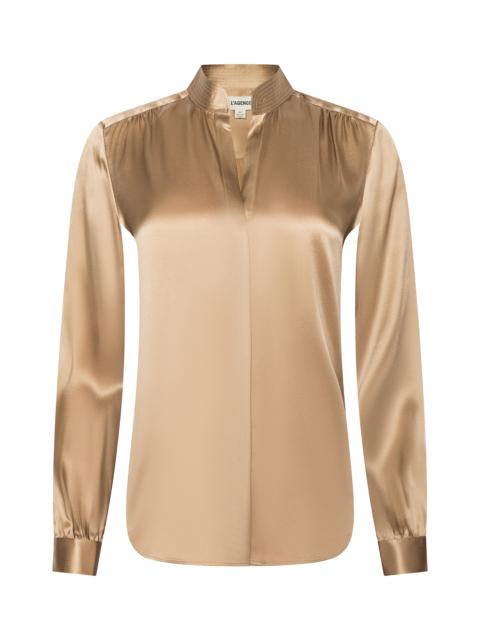 L'AGENCE Bianca Silk Blouse