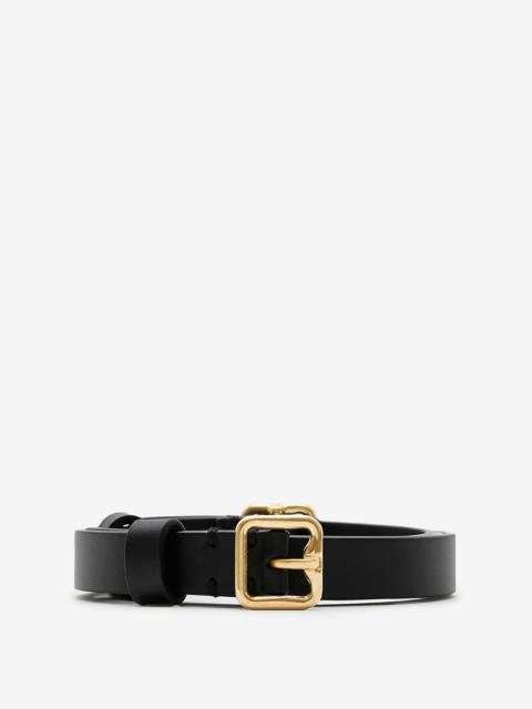 Burberry Leather Double B Buckle Belt