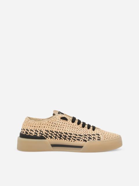 Dolce & Gabbana Macramé raffia New Roma sneakers