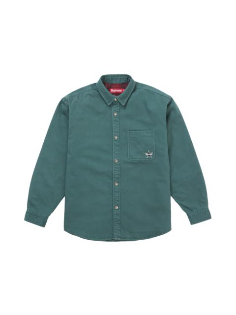 Supreme Supreme Pinstripe Shirt Brown - SUP-FW25-142-BRWN | REVERSIBLE