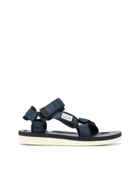 Suicoke contrast-sole strappy sandals
