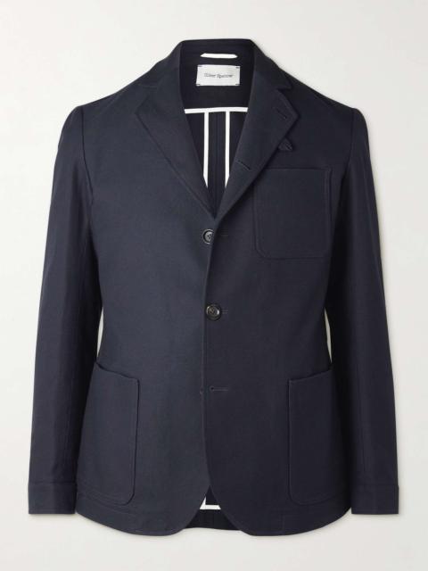 Oliver Spencer Solms Textured-Cotton Blazer