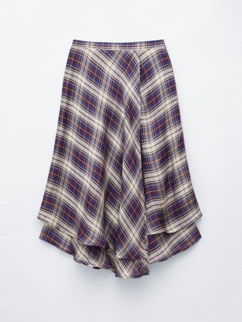 & Other Stories Checked Wrap Skirt
