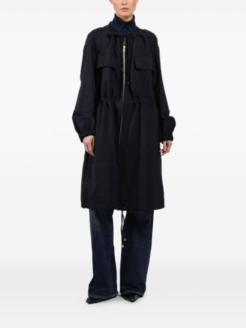 Plan C drawstring-fastening parka