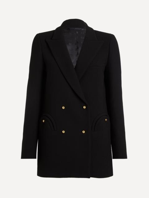 Black Resolute Double-Breasted Blazer