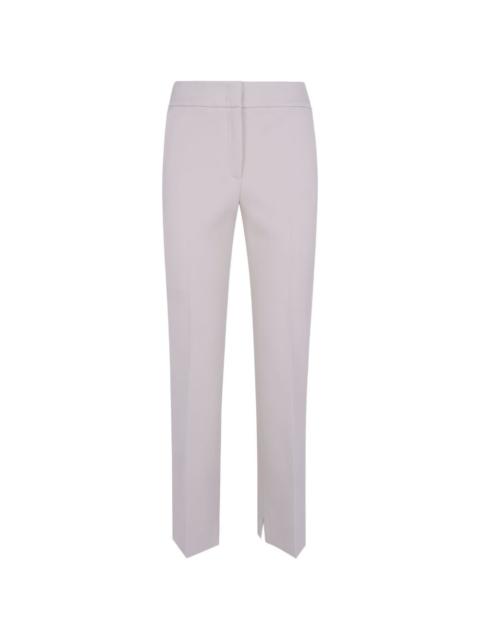 PESERICO pressed-crease side-slit trousers