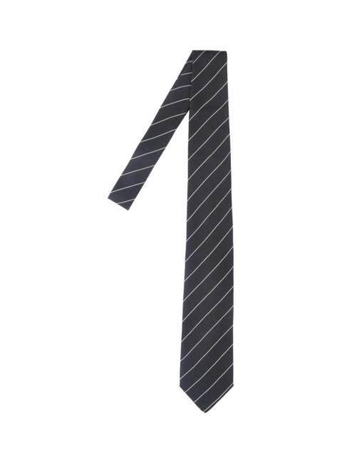 LARDINI BLACK SILK TIE