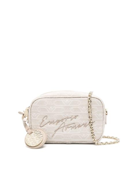 EMPORIO ARMANI monogram-jacquard mini bag