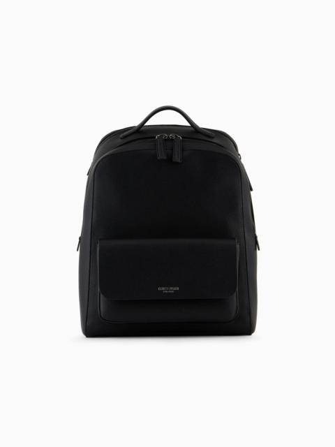 GIORGIO ARMANI Round leather backpack