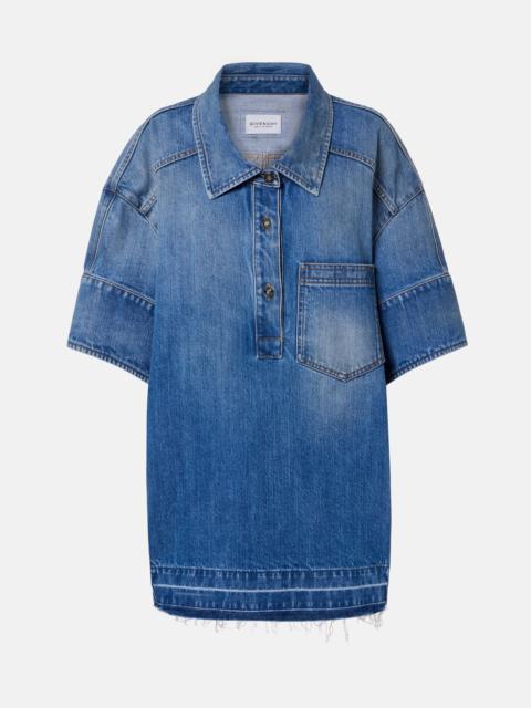 Givenchy Oversized polo denim minidress