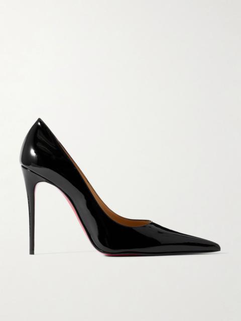 Christian Louboutin Kate Max 100 patent-leather pumps Black