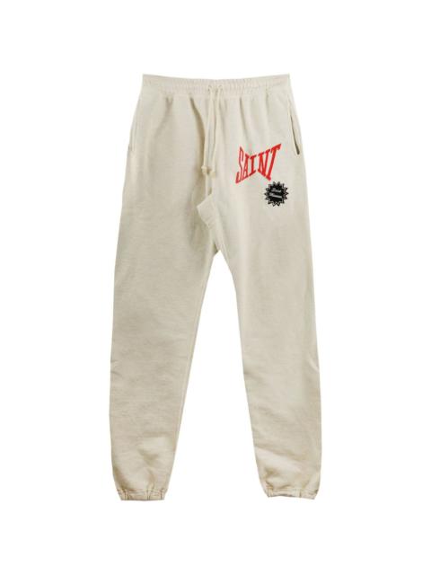 logo-print cotton track pants