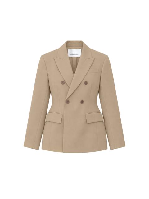 The Frankie Shop Doyer Cinched Blazer - Beige