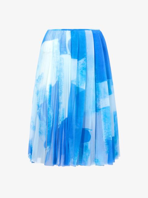 Judy Skirt in Printed Nylon Jersey